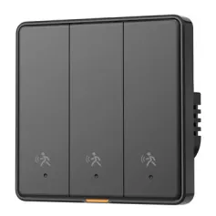 Smatrul Tuya Smart Zigbe 10G Motion Sensor Radar Switch Single Live Wire/Neutral Live Wire APP Remote Control Human Motion Detection Alarm No Required Voice Control