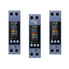 KEWEISI 8-in-1 Energy Meter Voltage Current Power Monitoring TFT Screen WiFi Remote Control Din Rail Installation Overvoltage Undervoltage Protection