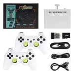Handhibr Y7 Linux Portable Video Game Console 2.4G Wireless Game TV Stick Retro for PSP 4K 64+256G Built-in 12000 Games TV Games Console Set Top Box