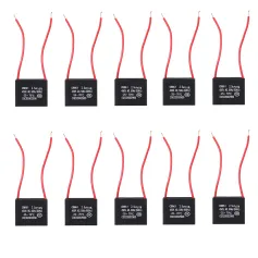 10pcs CBB61 450V 2.5uf Starting Capacitance AC Fan Capacitor CBB Motor Run Capacitor 450V 2.5μF