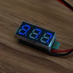 5pcs 0.28 Inch Two-wire 2.5-30V Digital Blue Display DC Voltmeter Adjustable Voltage Meter