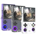 R36 Ultra 64GB 4-inch IPS Screen Handheld Game Console Built in 15000+Games RK3326 Chip Dual 3D RGB Joysticks Retro Gaming Console Supports WiFi Multiplayer Open Source Systems