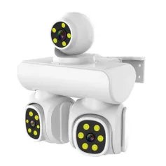 3MP Triple-Lens WIFI IP Camera P66 Waterproof Two-Way Audio Full-Color Night Vision Motion Alert Mobile Remote Monitoring EU Plug
