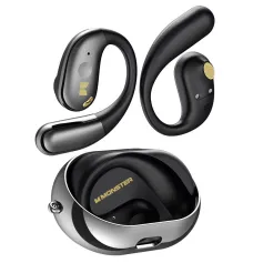 MONSTER AC360 TWS Earbuds bluetooth 5.4 Earphone 14.2mm Titanium PU Diaphragm AAC Audio ENC Noise Cancelling 24H Playback Touch Control Ergonomics Earhooks Sports Headphones with Mic