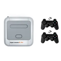 Super Console X Pro Amlogic S905X vezeték nélküli TV játékkonzol 64 GB 128 GB 50000+ játéklejátszó TV Box 4K HD PSP PS1 N64 NES Atatri GB támogatás APP letöltése