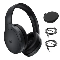 Weofly Live ANC Headset bluetooth 5.4 Headphones Hybrids Active Noise Cancelling 4-Mic ENC Noise Reduction 40mm Dynamic Driver 80H Playback 3.5mm Wired E-sports On-ear Wireless Headphones