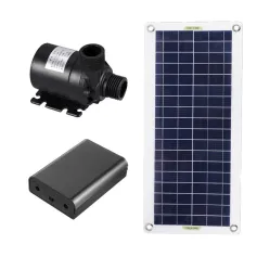 50W 800L/H Solar Panel Power Bank WaterPump Set Ultra-quiet Submersible Water Pump Motory Fish Pond Garden Fountain Decoration