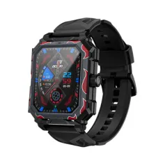 LOKMAT OCEAN MAX 1.96 inch HD Screen bluetooth Call Heart Rate Blood Pressure SpO2 Monitor Sleep Monitoring Multi-sport Modes Music Playback 5ATM Waterproof Smart Watch
