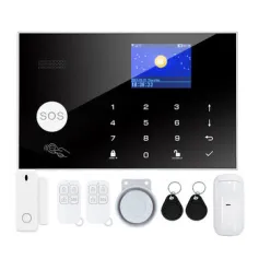 SmartHome GSM WiFi Wireless Alarm System Anti-tamper Real-time Alerts Tuya APP Remote Control 328 ft Range Smart House Wireless Security Alarm