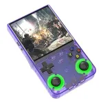 R36 Ultra 128G Open Source Handheld Game Console Built in 30000+Games 4-inch IPS Screen RK3326 Chip Dual 3D RGB Joysticks Retro Gaming Console Supports WiFi Multiplayer