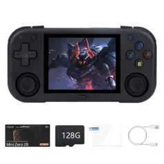 AMPOWN MINI ZERO 28 128G 11256+ игр ретро портативная игровая консоль 2,8 дюйма IPS Android система 30+ эмуляторы 2900mAh легкая портативная карманная игровая консоль