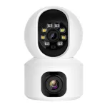 Hiseeu FH3C 2MP+2MP 1080P WiFi Baby Monitor PTZ 4MP Dual Lens Dual Screen Camera Indoor AI Tracking Motion Detection Video Surveillance Cameras Security Smart Home Alexa