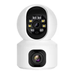 Hiseeu FH3C 2MP+2MP 1080P WiFi Baby Monitor PTZ 4MP Dual Lens Dual Screen Camera Indoor AI Tracking Motion Detection Video Surveillance Cameras Security Smart Home Alexa