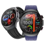 ET488 1.43-inch AMOLED Display ECG Micro-examination Fatigue Analysis bluetooth Call Heart Rate Blood Pressure SpO2 Monitor Sleep Monitoring Uric Acid and Lipid Function HRV Detection Fatigue Analysis BMI Women's Health IP68 Waterproof Smart Watch