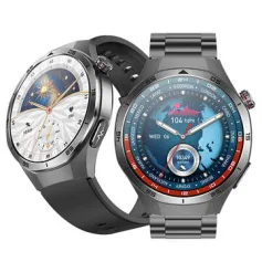 ET456 1.56inch AMOLED Display ECG Intelligent Micro Physical Examination NFC Voice Assistant bluetooth Call Heart Rate Blood Pressure SpO2 Monitor Sleep Monitoring Menstrual Tracking Respiratory Training Metto Call IP68 Waterproof Smart Watch