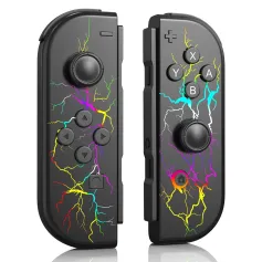 NS01 Mânere stânga și dreapta pentru comutator RGB Joycon Game Controller NS bluetooth Mânere gazdă cu trezire de la distanță