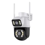 3MP+3MP WiFi IP Camera 4K 6MP Wireless Security Surveillance Cameras NETIP Onvif Human Detection Home Outdoor CCTV IP Camera Dual Lens Auto Tracking