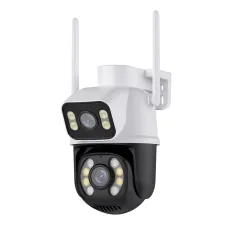 3MP+3MP WiFi IP Kamera 4K 6MP Kablosuz Güvenlik Gözetim Kameraları NETIP Onvif İnsan Algılama Ev Dış Mekan CCTV IP Kamera Çift Lens Otomatik Takip