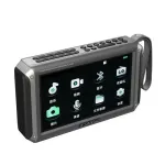 SANSUI F55 Wireless bluetooth Speaker 7-inch LED Display Radio Dual Internal Magnetic Horn Deep Bass Portable FM Radio Dual TF Card Slot/USB Drive/AUX MP4 Music Player Video Speaker with Stand and Lanyard