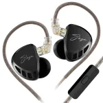 KZ HiFi In-Ear Earphones Music Monitor Earbuds Deep Bass 360° Panoramic Surround Sound 3.5mm Wired Ergonomics Headset with Mic