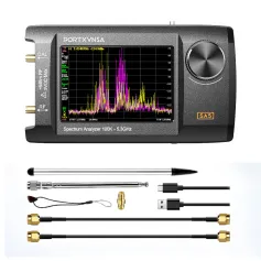 SA5 PORTXVNSA 4 inch IPS LCD Multi-function Handheld Spectrum Analyzer 100k-5.3GHz Signal Generator Spectrum Analysis Measuring