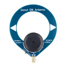 Antenna a loop in miniatura Donut Blue SW con gamma di frequenza 4-24 MHz e alte prestazioni per radio a onde corte