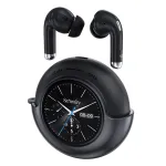 Weofly LifeFits bluetooth Earbuds 1.28inch LED Touch Screen Smart Earphone 13mm Dynamic Drivers HD Sound 25H Playback In-ear Sports Headphones with Mic