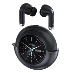 Auricolari Bluetooth Weofly LifeFits, auricolari intelligenti con schermo touch LED da 1,28 pollici, driver dinamici da 13 mm, suono HD, riproduzione 25 ore, cuffie sportive in-ear con microfono