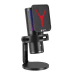 Yanmai GM7 Wired Condenser Microphone Computer Microphone RGB Light Intelligent Noise Cancelling USB Wired Condenser Mic for PC Laptop Live Streaming Podcast Studio Game