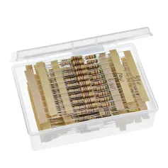 Kit sortido de resistores de filme de carbono com 300 peças, 30 valores, 1/2 W, 5%, 10R-1M