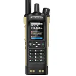 Baofeng UV32 10W GPS Walkie Talkies Sand Color Custom Two Way Radio Multi-Band Bluetooth APP Programming Tri-Power 2.0\\ TFT Screen NOAA Weather Reception
