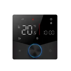MoesHouse Tuya WIFI Smart Knob Thermostat Gas Boiler Heating Remote Controller LCD Display Mobile Phone APP Control Touch Screen Work with Alexa Google Assistant
