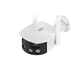 2K 4MP Dual Lens Panoramic WIFI Camera RJ-45 180° Wide Viewing Angle AI Human Detection IR Color Night Vision Two-way Audio Waterproof ICSEE Surveillance IP Camera EU Plug