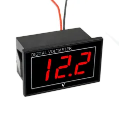 Voltímetro digital LED à prova d'água de 0,56 polegadas, indicador DC 5-130V, voltímetro para carro, motocicleta, 12V, 24V, 36V, 48V, 72V, 120V