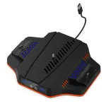 DOBE PS5 Slim Game Console Cooling Base with RGB Colorful Ambient Light Game Controller Charging Station TP5-3583