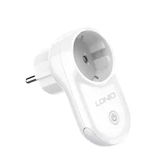 LDNIO 16A Smart WiFi EU Plug Socket Real-time Current Voltage Power Monitoring APP Timing Outlet with LED Light Voice Control with Alexa Google