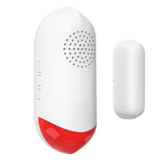 AW401S Tuya WiFi Kapı Pencere Sensörü Alarm Ev Güvenliği Kablosuz Manyetik Sensör Hırsızlık Önleme Alarmı Ses ve Işık Akıllı Ses Tuya APP Kontrolü