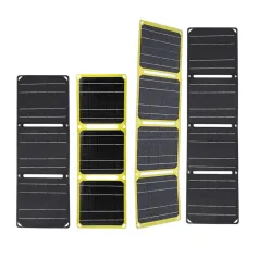 Outdoor Powerful Flexible Solar Panel 5V 28W Portable Battery Mobile Phone Charge PD 9V 12V for USB-A+USB-C Cells Power Bank