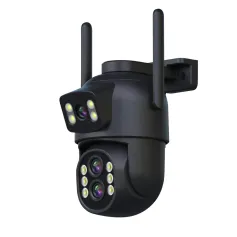 ESCAM QF500 10倍デュアルレンズ 5MP+5MP WiFi IPカメラ ナイトビジョン パン/チルト ヒューマノイド検知 防水 双方向オーディオ クラウドストレージ