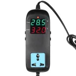 MH-2000 AC 90-250V Electronic Thermostat LED Digital Display Breeding Temperature Controller Thermocouple Thermostat with Socket