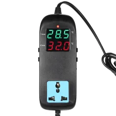 Termostato eletrônico MH-2000 AC 90-250V com display digital LED, controlador de temperatura de reprodução, termostato termopar com soquete