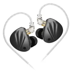 KZ-Krila Kablolu Kulaklık 10mm Dinamik Dengeli Armatür HiFi Ses Ergonomi Gümüş Kaplama 3.5mm Kablolu Kulak İçi Spor Kulaklığı