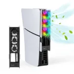 JYS JYS-P5228 for PS5 Pro/PS5 Slim Console Rear Cooling Fan with RGB Light Intelligent Temperature Control Dissipation Fan