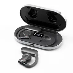 SHINECON QH-008 OWS bluetooth 5.3 Kulaklık 16.2mm Dinamik HiFi Stereo ENC Gürültü Önleyici IPX7 Su Geçirmez Dijital Ekran Spor Kulak Kancalı Kulaklık
