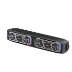 Havit M21 Wired Speaker Desktop Computer Soundbar Dual 66mm Speakers 360° Surround Stereo Deep Bass RGB Light Spliceable Detachable Gaming Subwoofer Music Box