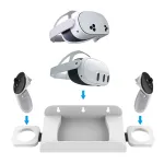 GP-906 for Meta Quest3/3S VR Host Wall-Mounted Bracket Game Console and Handles Stroage Stand
