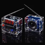 TEA5767 FM Radio DIY Kit 87MHz-108MHz Digital Display Receiver with 5W 8ohm Speaker Antenna Electronic DIY Soldering Kit