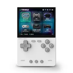 TRIMUI BRICK 256G Handheld Game Console 3.2'' IPS Screen Linux System Trimui UI Metal Back Panel Key LED Lighting 10000+ Games Free Keycap Gifts