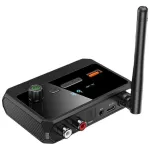 Digital Display bluetooth Audio Receiver Support USB U Disk Adapter 2 RCA 3.5MM AUX Optical Fiber Type-C Power Supply