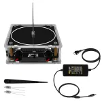 Music Tesla Coil Bluetooth/AUX Dual Mode Music Box 48V Input Transparent Acrylic Artificial Lightnings Touchable Science Experiments Audio Input